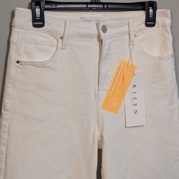 NWTs Risen Jeans Women's White Wide Leg Jeans 29/9 - Picture 2 of 8